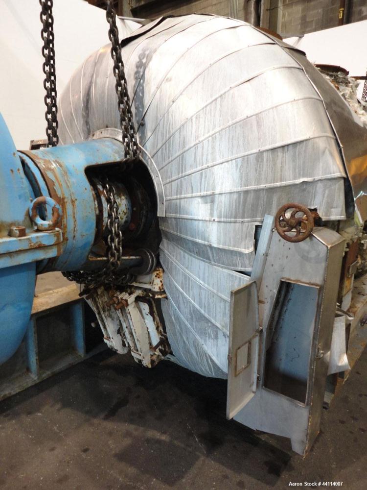 Used Buss Rotary Dryer, Approximate 202 Cubic Feet Working Capacity, Type S1000