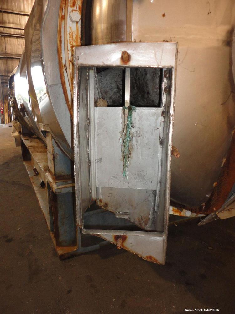 Used Buss Rotary Dryer, Approximate 202 Cubic Feet Working Capacity, Type S1000
