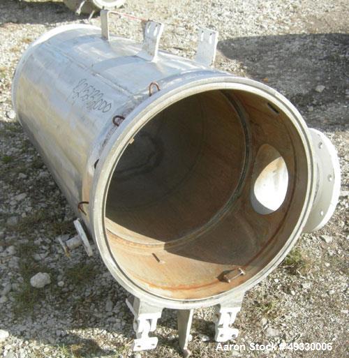 Used Buss Rotary Vacuum Dryer, Type S6300, 316 Stainless Steel Product Contact Area. 304 stainless channel jacket. 293 cubic feet (8300 liter) total capacity, 211 cubic feet (6300 liter) working capa...