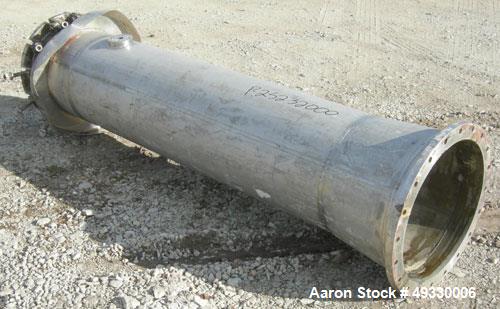 Used Buss Rotary Vacuum Dryer, Type S6300, 316 Stainless Steel Product Contact Area. 304 stainless channel jacket. 293 cubic feet (8300 liter) total capacity, 211 cubic feet (6300 liter) working capa...