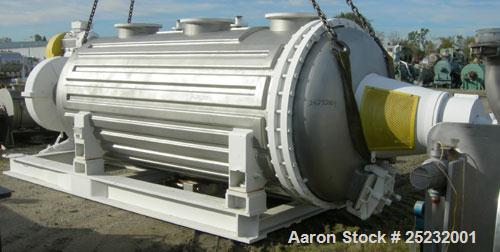 Used Buss Rotary Vacuum Dryer, Type S6300. 316 Stainless Steel Product Contact Area. 304 stainless channel jacket. 293 cubic feet (8300 liter) total capacity, 211 cubic feet (6300 liter) working capa...