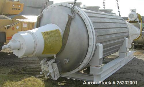 Used Buss Rotary Vacuum Dryer, Type S6300. 316 Stainless Steel Product Contact Area. 304 stainless channel jacket. 293 cubic feet (8300 liter) total capacity, 211 cubic feet (6300 liter) working capa...