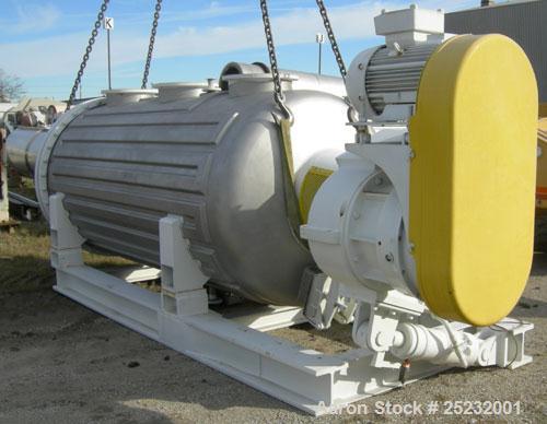 Used Buss Rotary Vacuum Dryer, Type S6300. 316 Stainless Steel Product Contact Area. 304 stainless channel jacket. 293 cubic feet (8300 liter) total capacity, 211 cubic feet (6300 liter) working capa...
