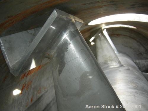 Used Buss Rotary Vacuum Dryer, Type S6300. 316 Stainless Steel Product Contact Area. 304 stainless channel jacket. 293 cubic feet (8300 liter) total capacity, 211 cubic feet (6300 liter) working capa...