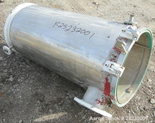 Used- Buss Rotary Vacuum Dryer, Type S6300. 316 Stainless Steel Product Contact Area. 304 stainless channel jacket. 293 cubi...