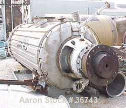 Used- Buss Rotary Vacuum Dryer, 58 Cubic Feet Working Capacity (1,653 Liters), 3