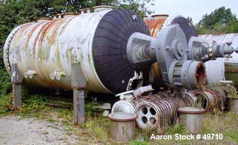 Used Buss Paddle Vacuum Dryer, Approximate 275 Cubic Feet Working Capacity