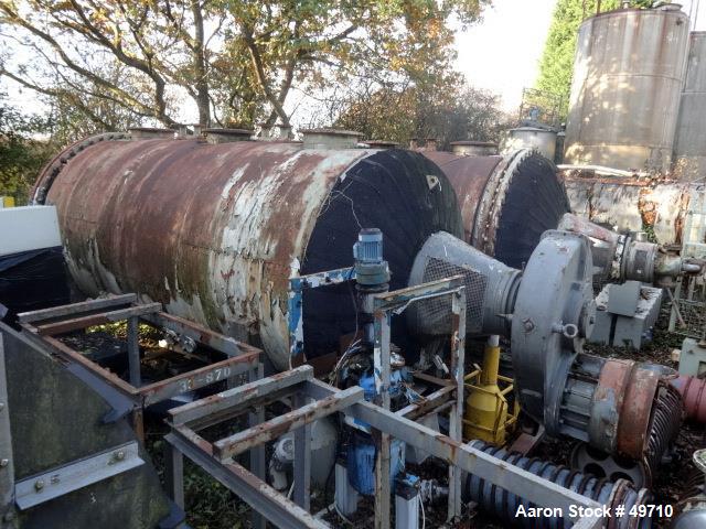 Used Buss Paddle Vacuum Dryer, Approximate 275 Cubic Feet Working Capacity
