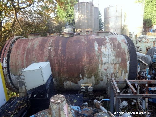 Used- Buss Paddle Vacuum Dryer, Approximate 275 Cubic Feet Working Capacity