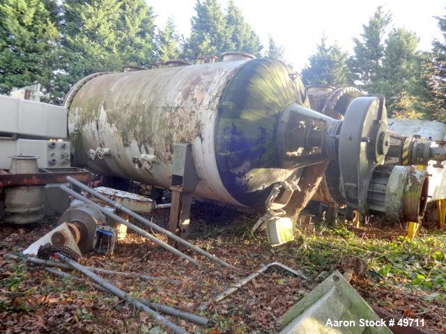 Used Buss Paddle Vacuum Dryer, 275 Cubic Feet Working Capacity