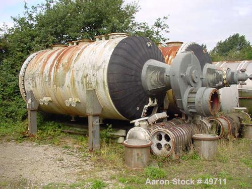 Used- Buss Paddle Vacuum Dryer, 275 Cubic Feet Working Capacity