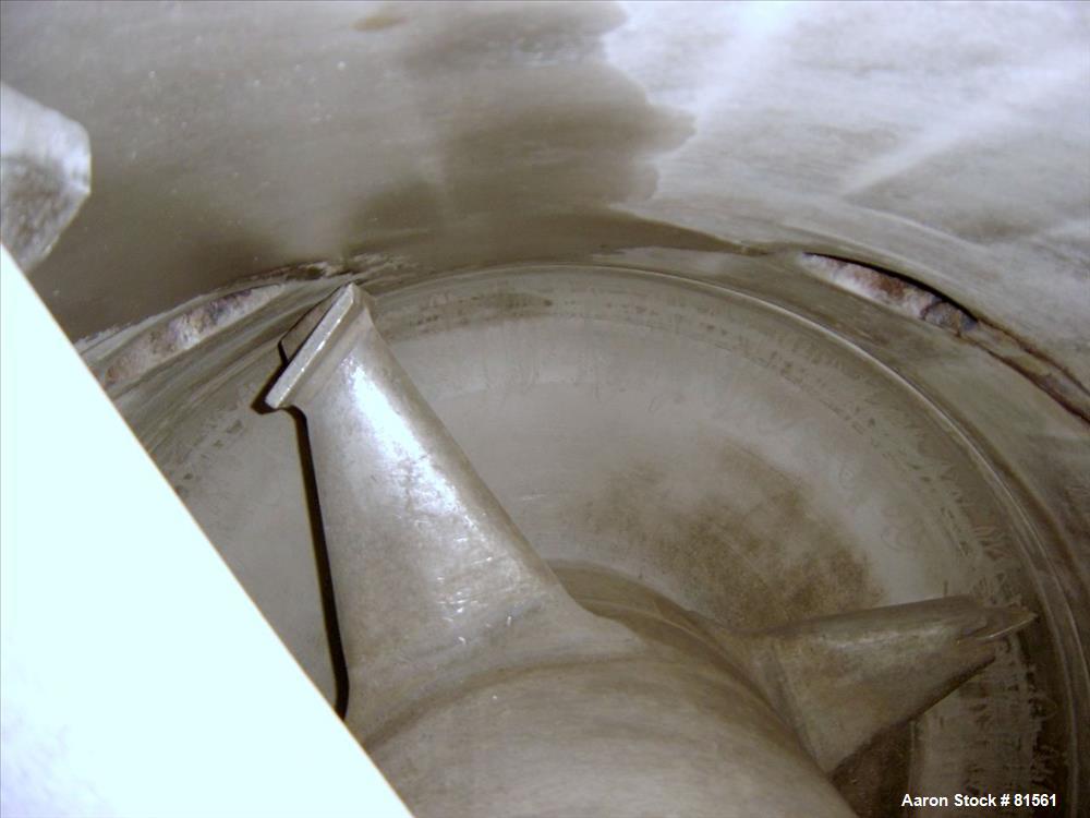 Used Buss Rotary Vacuum Dryer, 75 Cubic Feet Working Capacity.