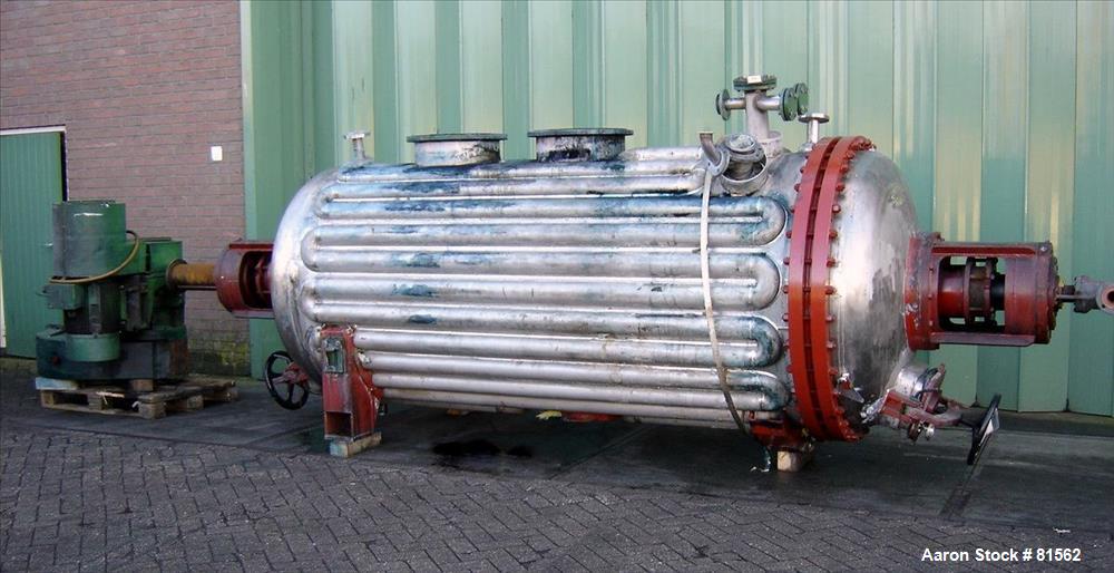 Used- CMR Rotary Vacuum Dryer, 75 Cubic Feet Working Capacity.