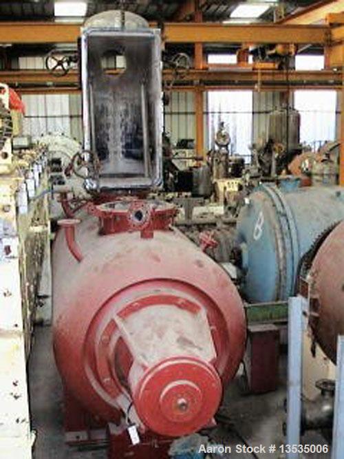 Used-Cogeim EO-3 Rotary Vacuum Dryer. Capacity 3400 liters (898 gallons), 15 kW (25 hp) motor and double jacket heating. Mat...