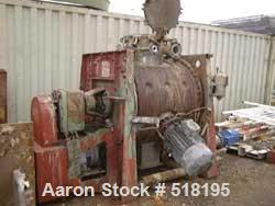 USED: Drais rotary vacuum dryer, type HT1000. Stainless steelconstruction on product contact parts. Working capacity 35.35 cu ft(1000 liter). Jacketed, rated inside for 45 psi (3 bar). Jacketpressure...