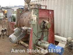 USED: Drais rotary vacuum dryer, type HT1000. Stainless steelconstruction on product contact parts. Working capacity 35.35 cu ft(1000 liter). Jacketed, rated inside for 45 psi (3 bar). Jacketpressure...