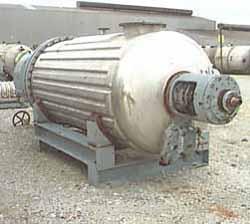 Used Giovanola Rotary Vacuum Dryer, 77 Cubic Feet Working Capaity, 316 Stainles