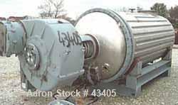 Used Giovanola Rotary Vacuum Dryer, 77 Cubic Feet Working Capaity, 316 Stainles