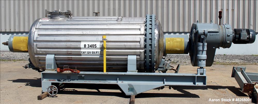 Used Giovanola Rotary Vacuum Dryer, (4000 Liter) 141 cubic foot.