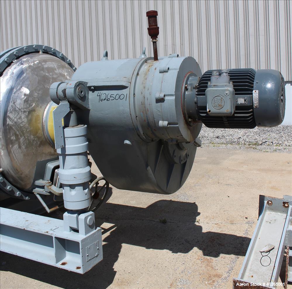 Used Giovanola Rotary Vacuum Dryer, (4000 Liter) 141 cubic foot.