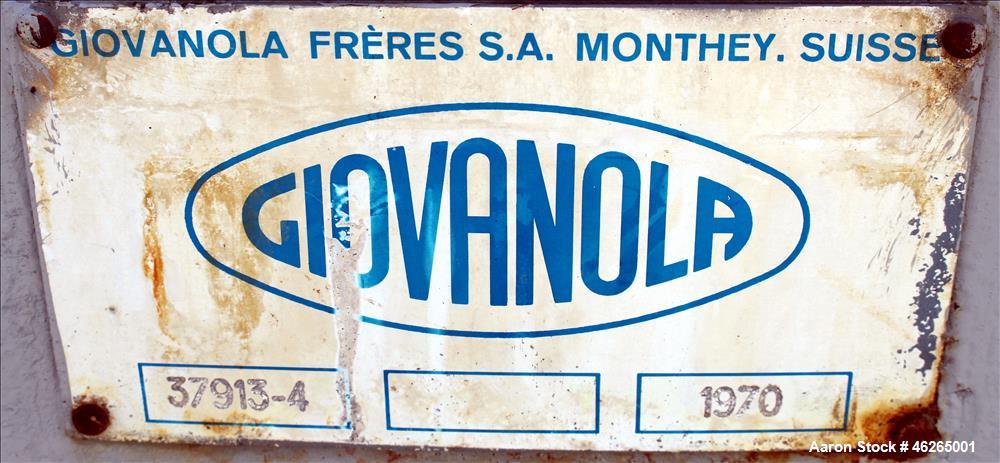 Used Giovanola Rotary Vacuum Dryer, (4000 Liter) 141 cubic foot.