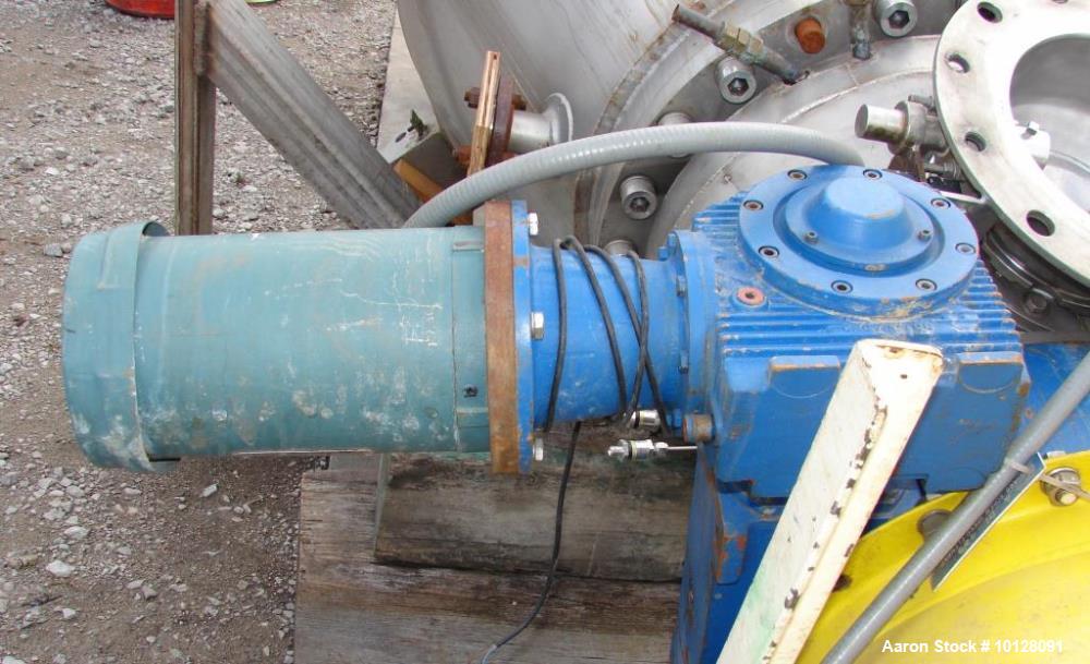 Used Krauss-Maffei MT 1/200 Vacuum Mixer Dryer – 316L SS | 49.43 cu.ft. | Full Vacuum | 10 HP Orbiting Screw