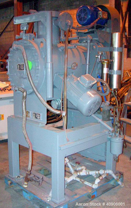 Used Littleford Polyphase Mixer Reactor Dryer, Model DVT-130. 304 stainless steel. 4.6 cubic feet total capacity, 2.8 cubic feet working.  Approximately 20" diameter x 24" long.  4" diameter shaft wi...