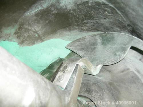 Used Littleford Polyphase Mixer Reactor Dryer, Model DVT-130. 304 stainless steel. 4.6 cubic feet total capacity, 2.8 cubic feet working.  Approximately 20" diameter x 24" long.  4" diameter shaft wi...