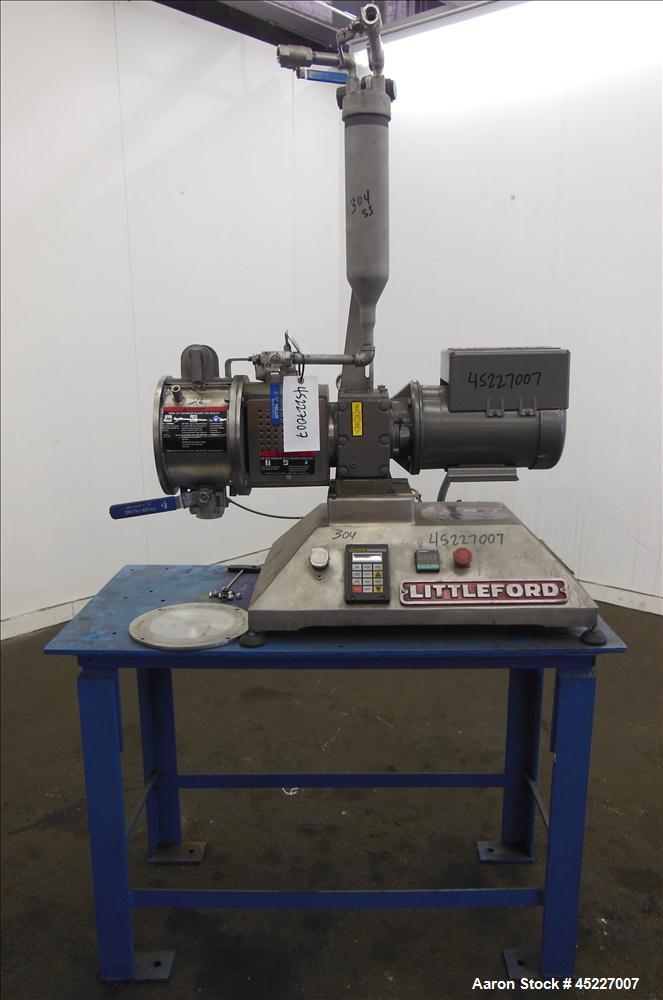 Used Stainless Steel Littleford Lab Size Polyphase Mixer, Dryer, and Reactor, M