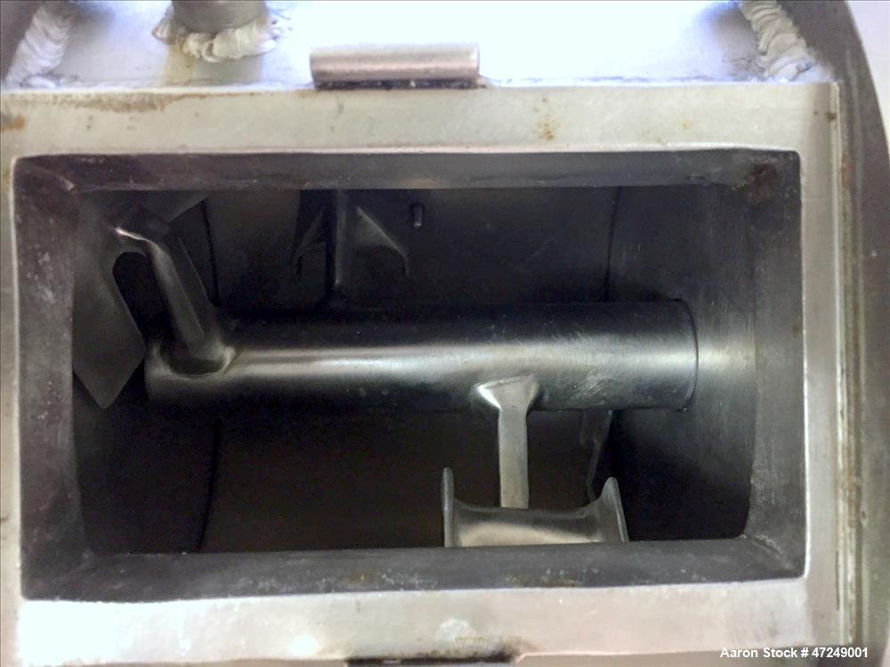 Used Littleford Lab Size Polyphase Mixer, Dryer, Reactor, Model M-5. 316L stainless steel, 0.11 cubic feet working capacity (0.18 total). Horizontal chamber approximate 7.5" diameter x 6.95" deep. In...