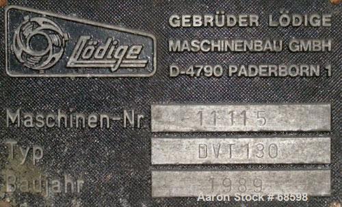 Used Lodige Plow Mixer/Reactor, Type DVT 130