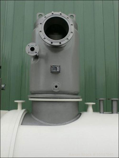 Used-Lodige DVT-4000 Paddle Dryer, stainless steel (1.4571), capacity 141.3 cubic feet (4000 liters). Trough sizes: diameter...
