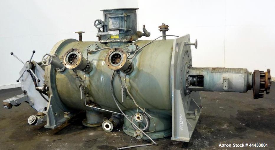 Used Lodige Druvatherm Batch Type Vacuum Paddle Dryer, Type VTA 1200