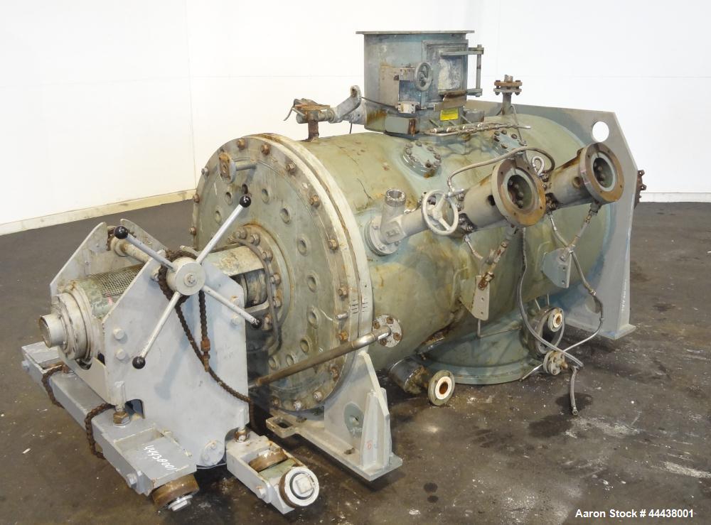 Used Lodige Druvatherm Batch Type Vacuum Paddle Dryer, Type VTA 1200