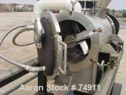 USED: Paul O Abbe lab size Rotablade vacuum dryer, model RD. 1.1 cu ft working capacity (1.9 total). 316 stainless steel. 12-1/4" diameter x 31-5/8" long horizontal chamber rated FV, 304 stainless st...