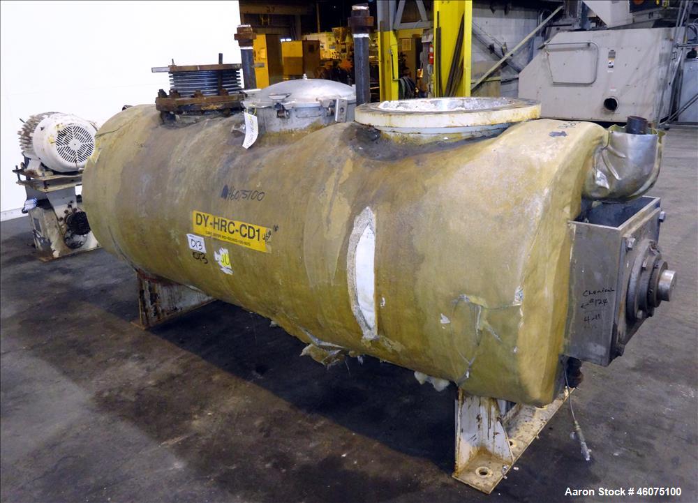 Used Processall Rotary Vacuum Dryer Plow Mixer, Model 1200