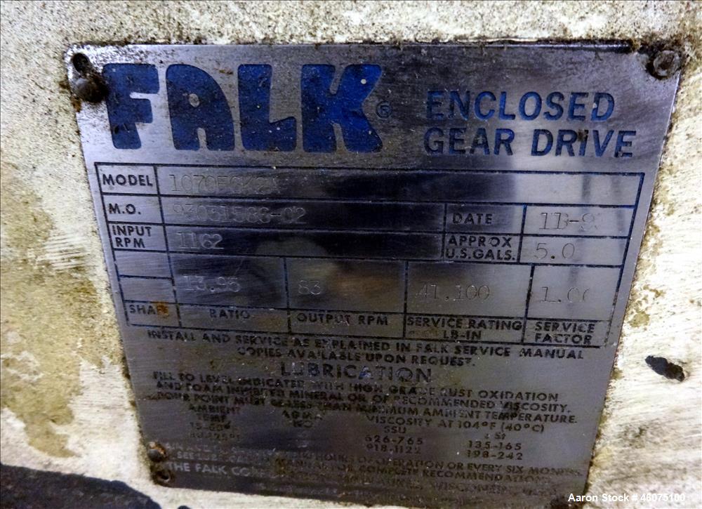 Used Processall Rotary Vacuum Dryer Plow Mixer, Model 1200