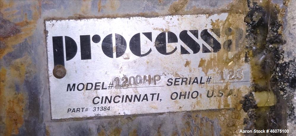 Used Processall Rotary Vacuum Dryer Plow Mixer, Model 1200