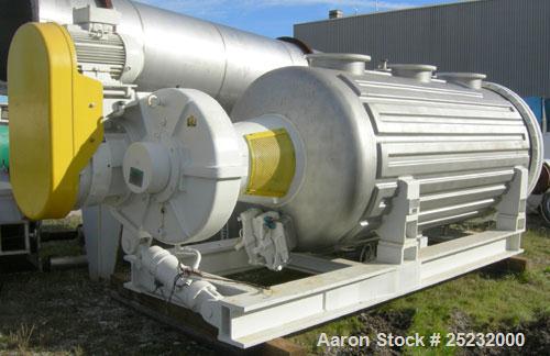 Used Buss Rotary Vacuum Dryer, Type S6300, 316 Stainless Steel Product Contact Area. 304 stainless channel jacket. 293 cubic feet (8300 liter) total capacity, 211 cubic feet (6300 liter) working capa...