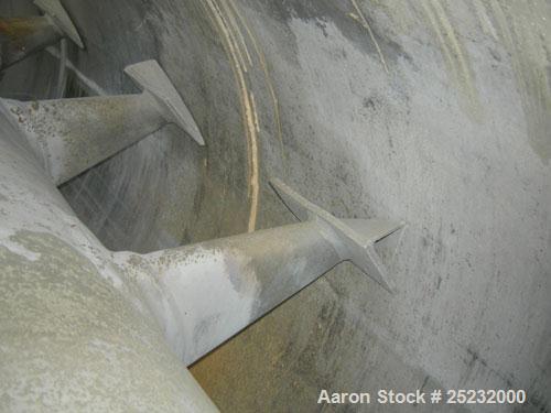 Used Buss Rotary Vacuum Dryer, Type S6300, 316 Stainless Steel Product Contact Area. 304 stainless channel jacket. 293 cubic feet (8300 liter) total capacity, 211 cubic feet (6300 liter) working capa...