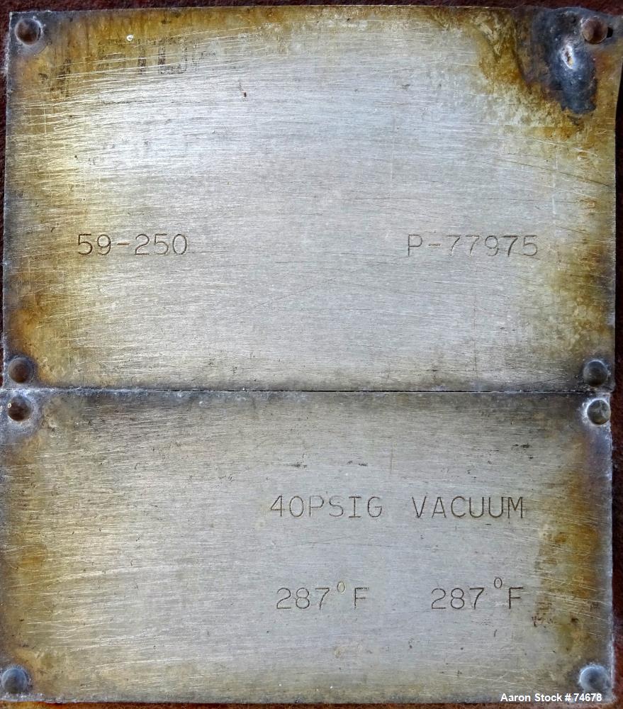 Used- Stainless Steel Stokes Rotary Vacuum Dryer, Model 59-250