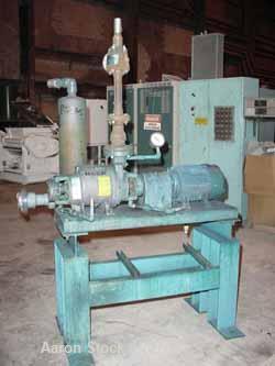 Used Stokes Rotary Vacuum Dryer, Model 900-059-050, 53 Cubic Feet Working Capacity (106 Total), 304 Stainless Steel. 3' diameter x 15' long. Flat bolted ends. Jacketed 50 psi @ 300 deg F. Internal FV...