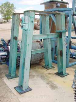 Used Stokes Rotary Vacuum Dryer, Model 900-059-050, 53 Cubic Feet Working Capacity (106 Total), 304 Stainless Steel. 3' diameter x 15' long. Flat bolted ends. Jacketed 50 psi @ 300 deg F. Internal FV...