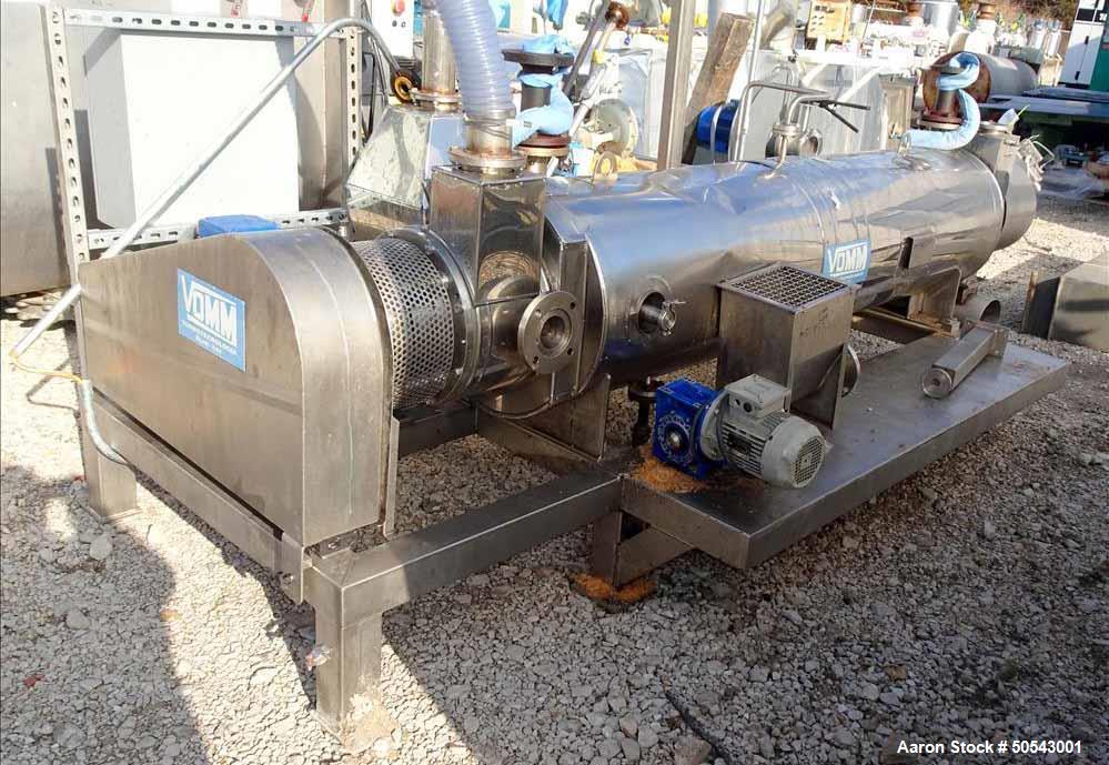 Used- Vomm "Turbo" Continuous Paddle Dryer, Model ESE350S