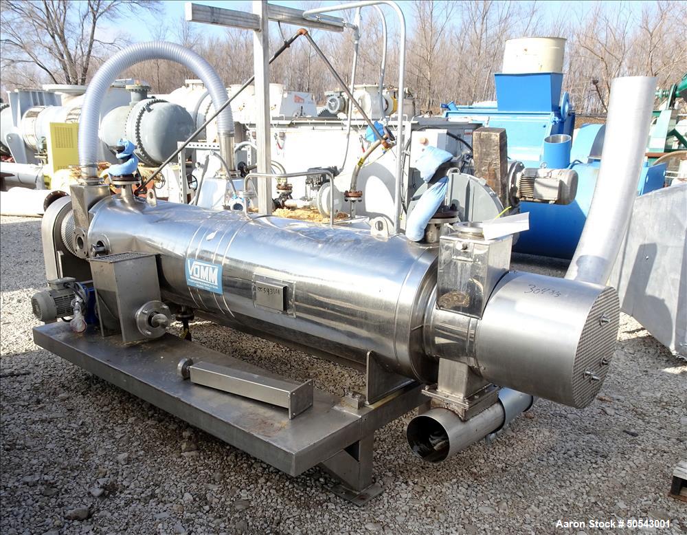 Used Vomm "Turbo" Continuous Paddle Dryer, Model ESE350S