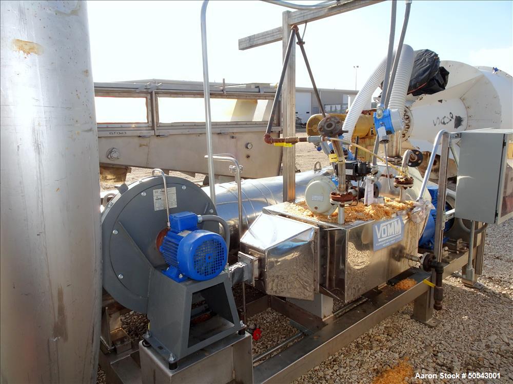 Used Vomm "Turbo" Continuous Paddle Dryer, Model ESE350S