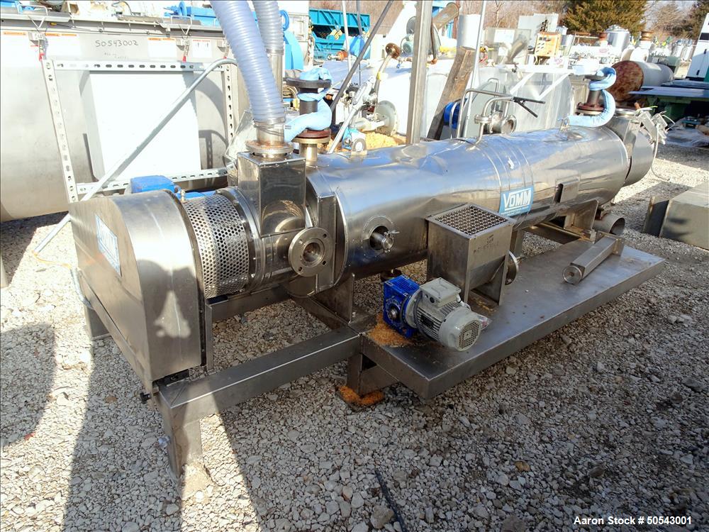 Used Vomm "Turbo" Continuous Paddle Dryer, Model ESE350S