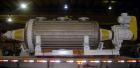 Used Buss rotary vacuum dryer, type S6300. Material of construction is 316 stainless steel on product contact parts. 304 stainless flat channel jacket. 293 cu ft (8300 liter) total capacity, 211 cu f...