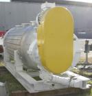 Used Buss Rotary Vacuum Dryer, Type S6300, 316 Stainless Steel Product Contact Area. 304 stainless channel jacket. 293 cubic feet (8300 liter) total capacity, 211 cubic feet (6300 liter) working capa...