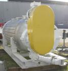 Used- Buss Rotary Vacuum Dryer, Type S6300, 316 Stainless Steel Product Contact Area. 304 stainless channel jacket. 293 cubi...